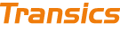 Transics logo orange white